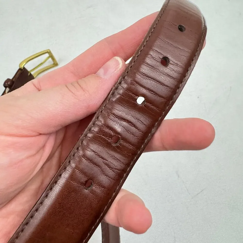 Martin Dingman Brown Leather Belt